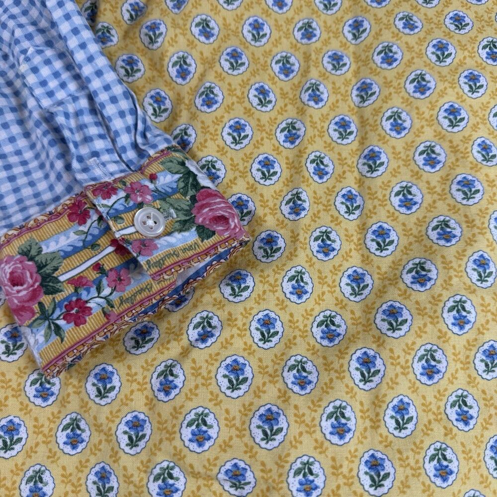 Vintage Vera Bradley Patchwork Button Down Shirt … - image 2